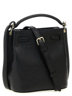 Black Calfskin Crossbody Bag