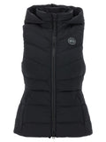 Black Polyamide Sleeveless Jacket