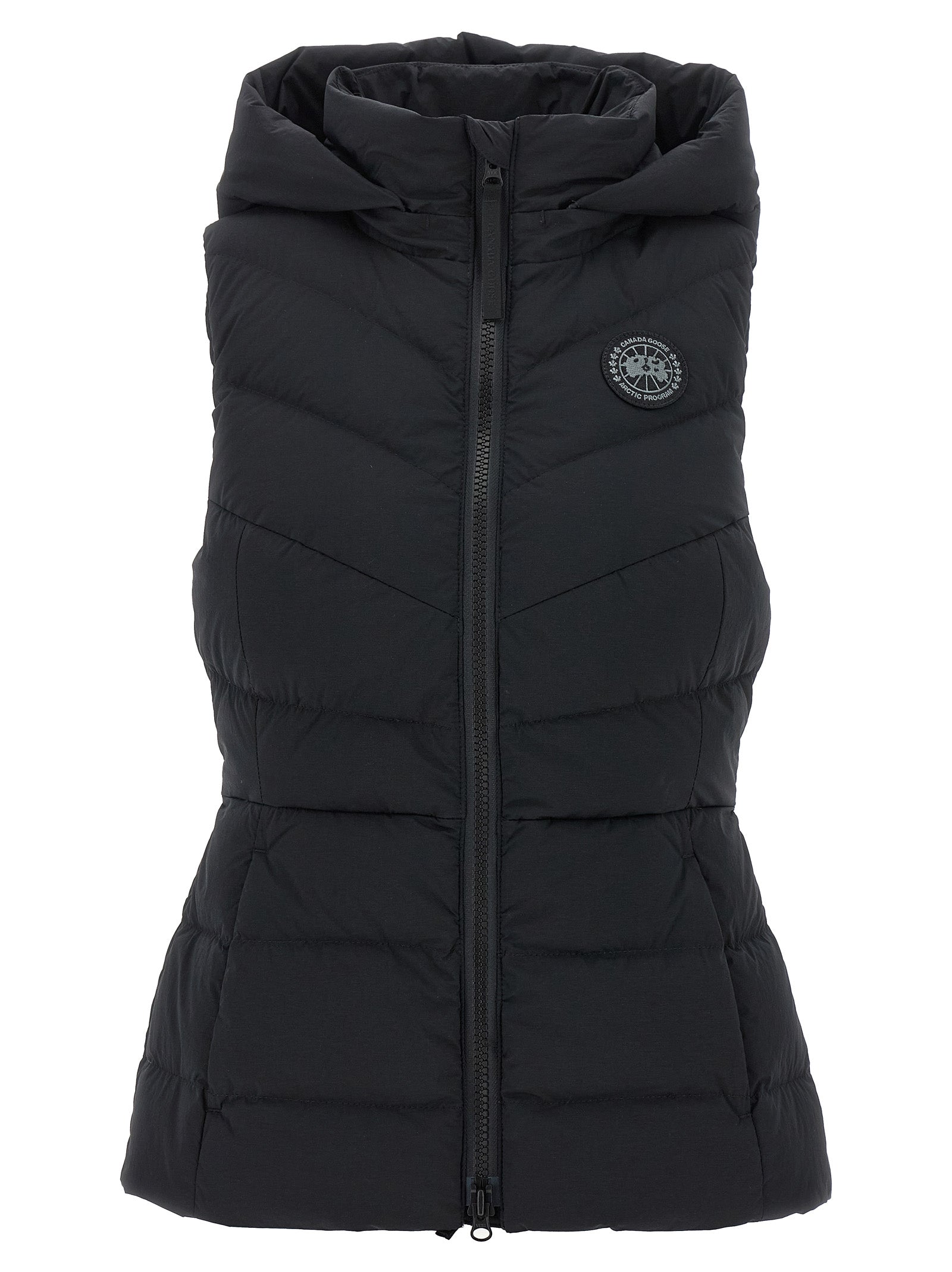 Black Polyamide Sleeveless Jacket