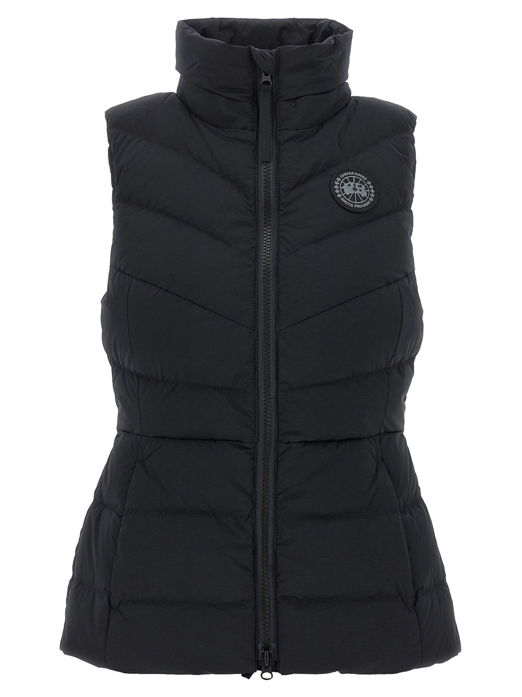 Black Polyamide Sleeveless Jacket