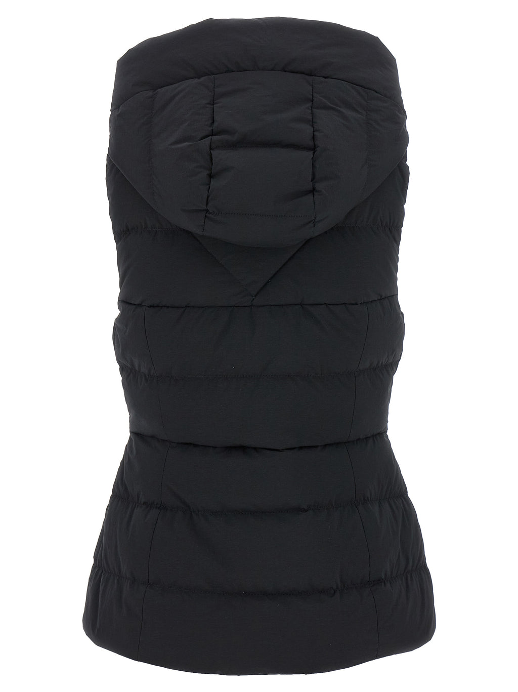 Black Polyamide Sleeveless Jacket