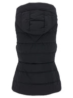 Black Polyamide Sleeveless Jacket