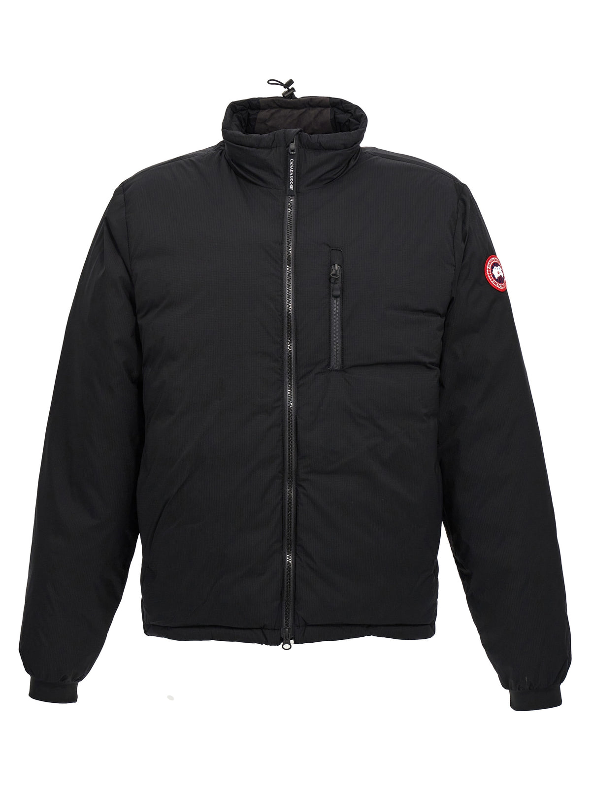 Black Polyester Shell Jacket