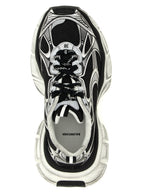 Black Polyethylene Athletic Sneakers