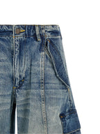 Blue Cotton Jeans Denim