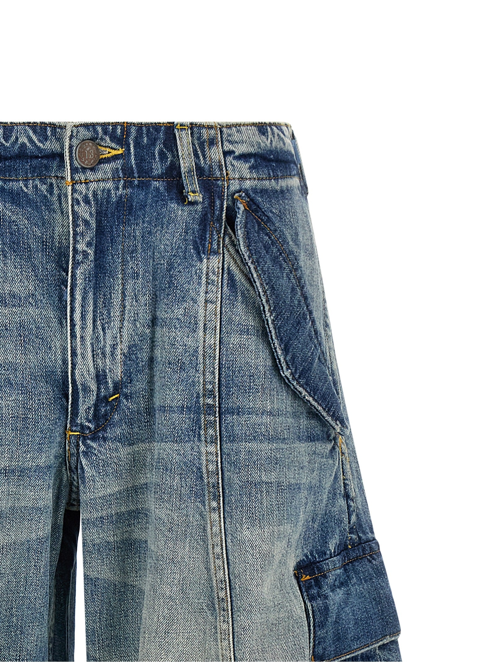 Blue Cotton Jeans Denim