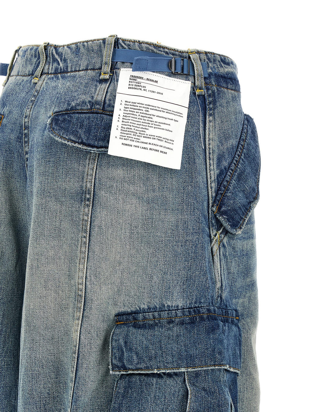 Blue Cotton Jeans Denim