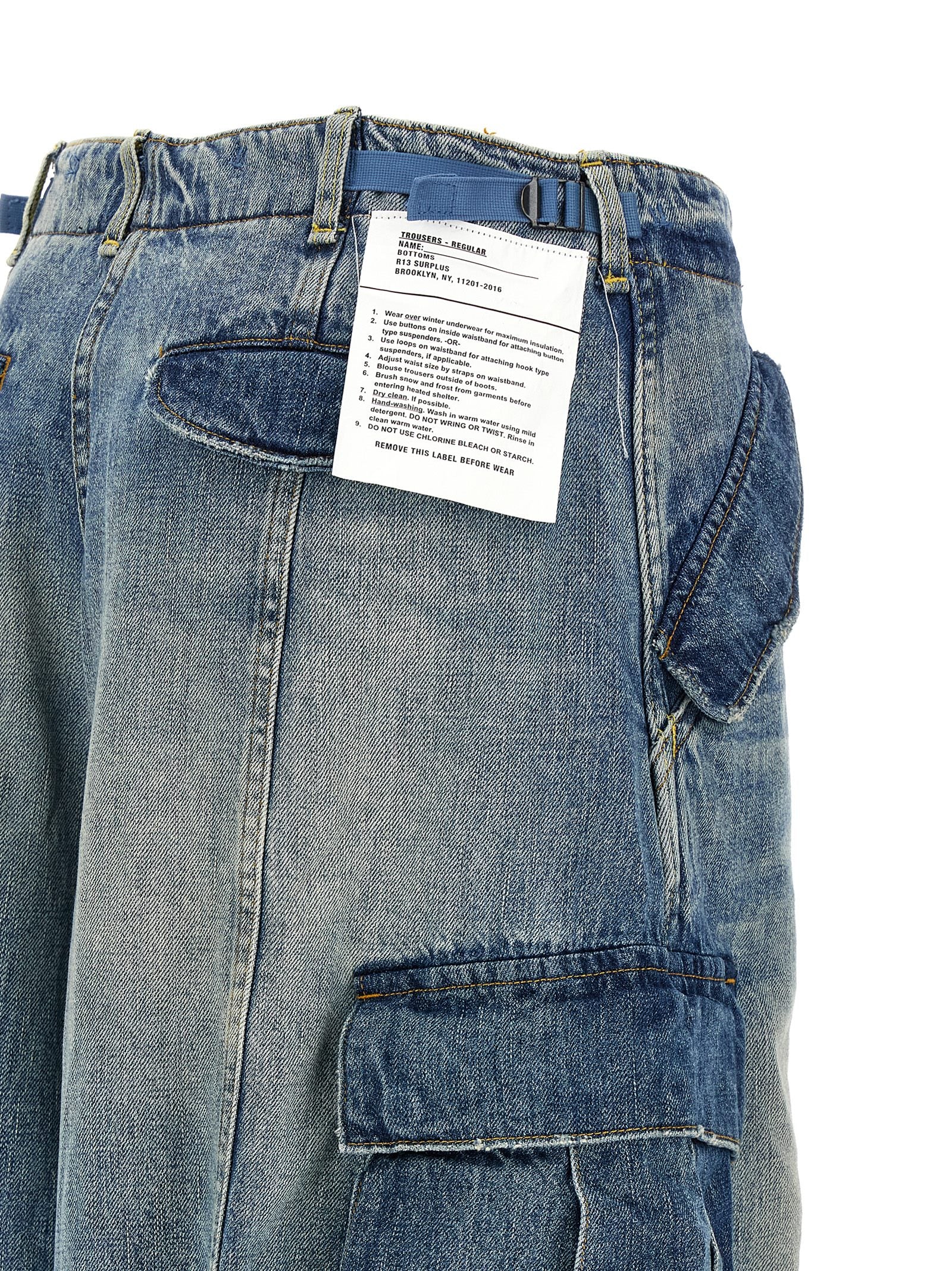 Blue Cotton Jeans Denim