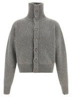 Gray Cashmere Cardigan