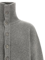 Gray Cashmere Cardigan
