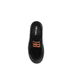 Black Suede Leather Slip-On Loafers