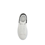 White Calf Leather Bos Taurus Chunky Sneakers