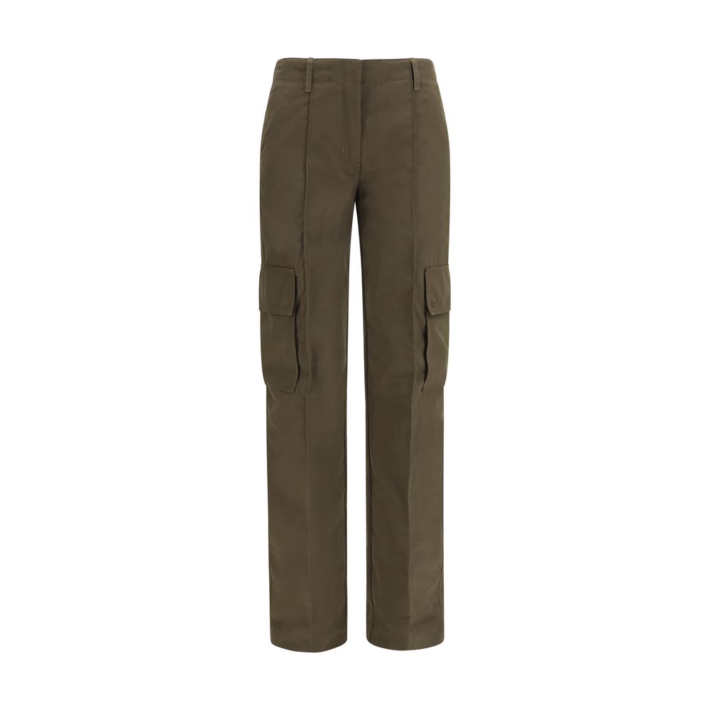 Bicolor Cotton Cargo Pants
