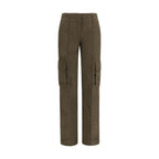 Bicolor Cotton Cargo Pants