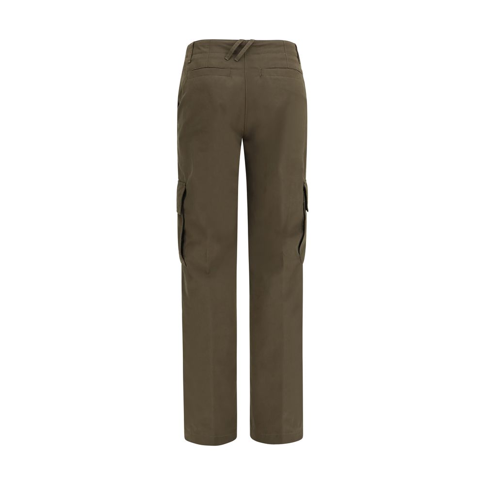 Bicolor Cotton Cargo Pants
