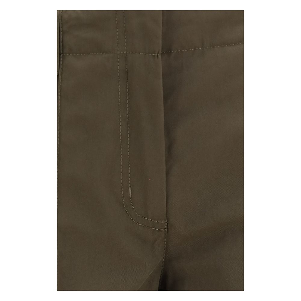 Bicolor Cotton Cargo Pants