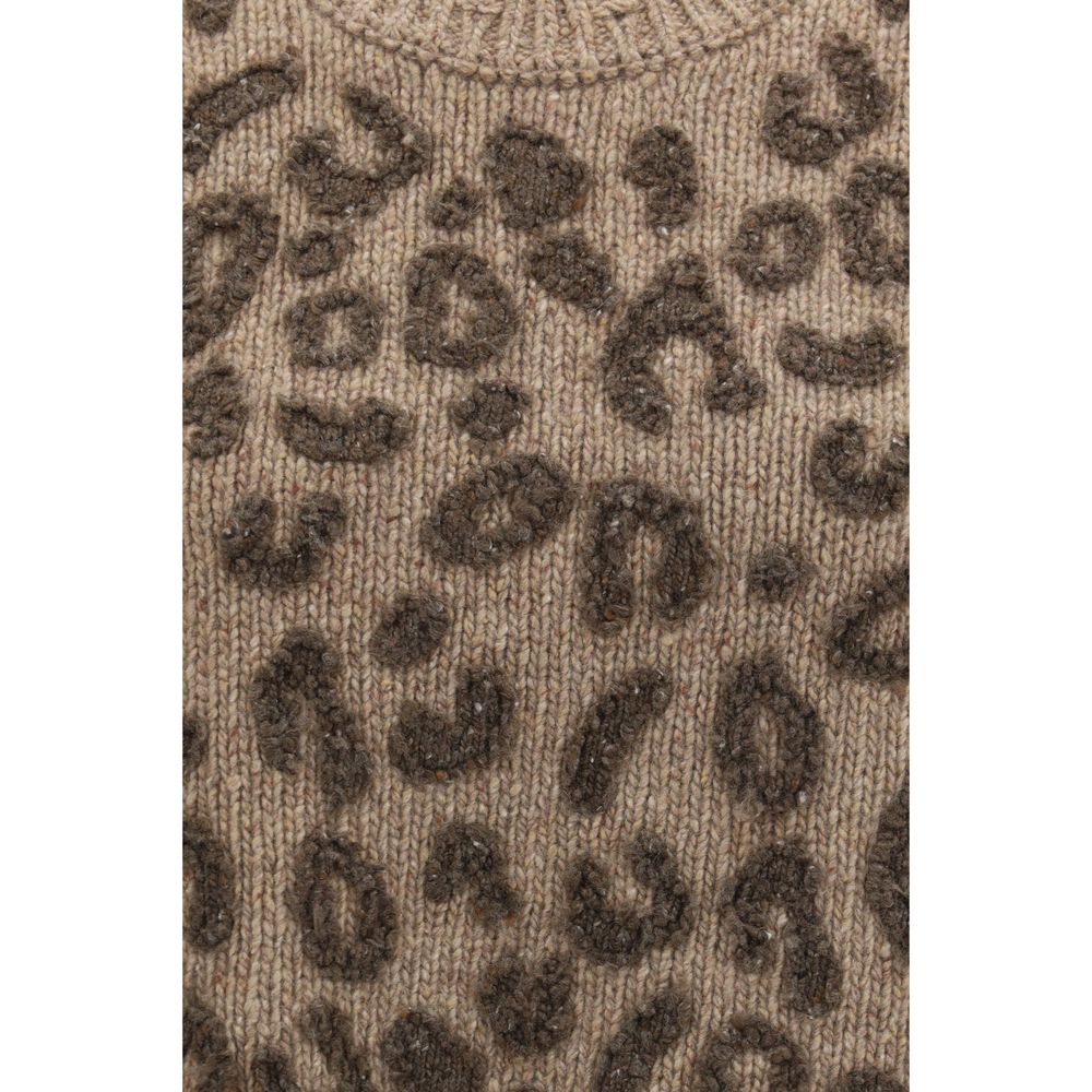Beige Cashmere Sleeveles Sweater