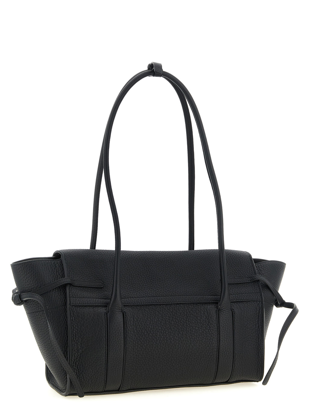 Black Calfskin Shoulder Bag