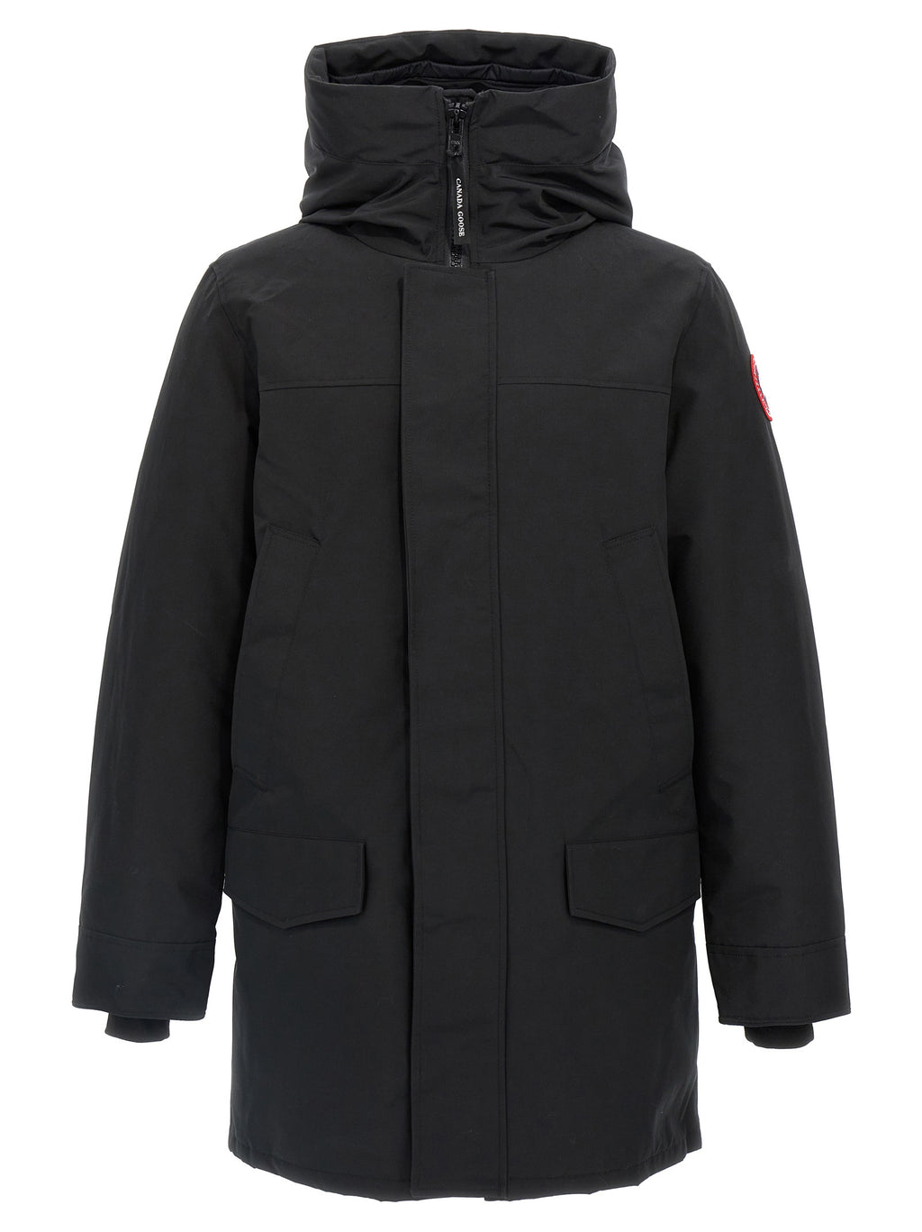 Black Polyester Parka