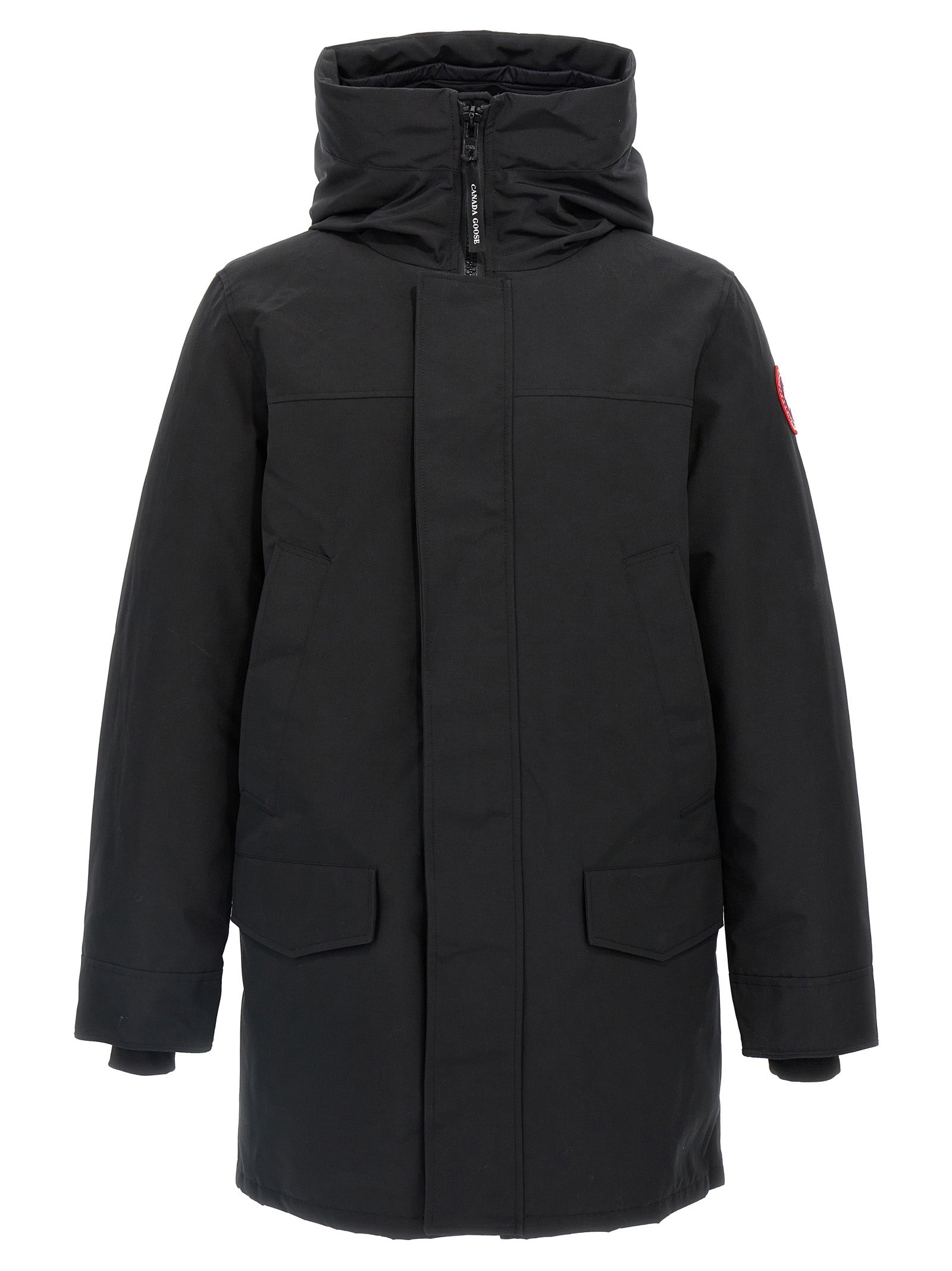 Black Polyester Parka