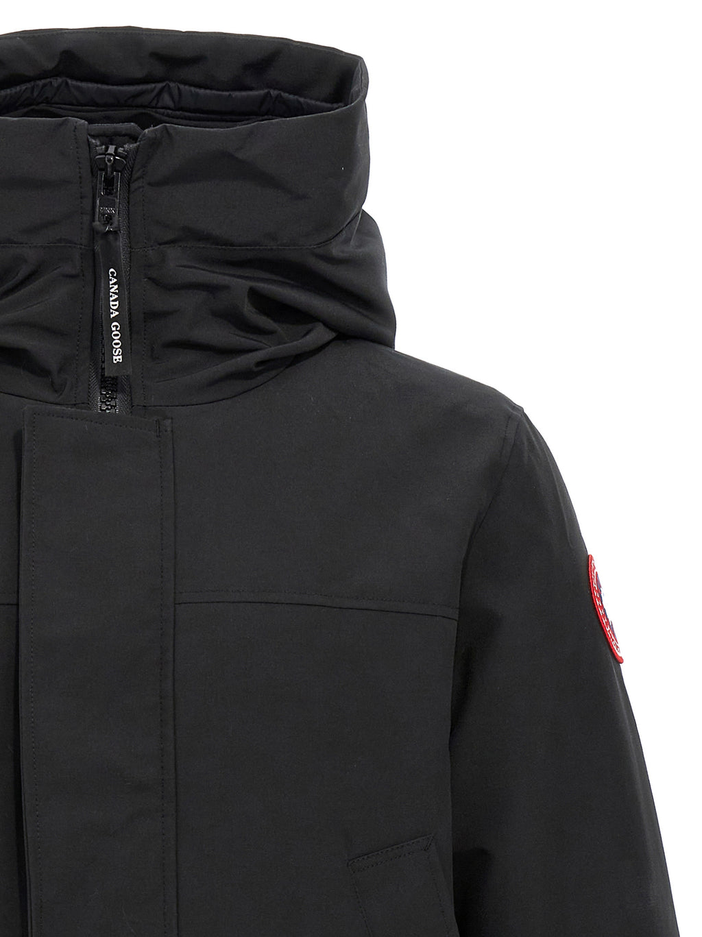 Black Polyester Parka