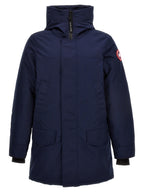 Blue Polyester Parka