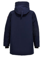 Blue Polyester Parka