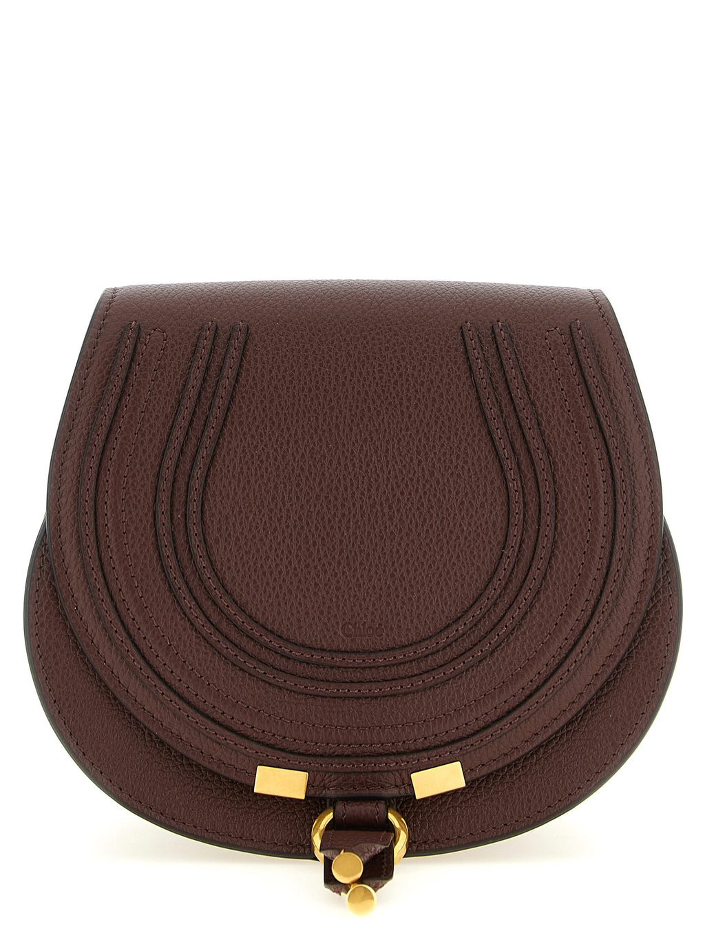 Brown Calfskin Crossbody Bag