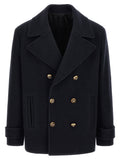 Blue Virgin Wool Coat
