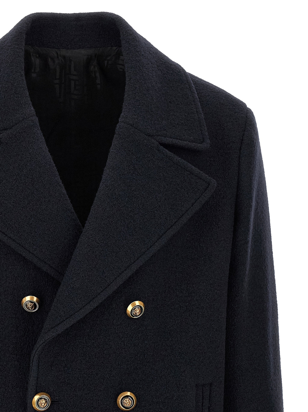 Blue Virgin Wool Coat