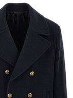 Blue Virgin Wool Coat