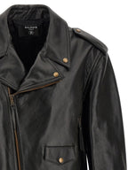 Black Calfskin Leather Jacket