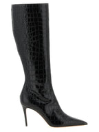 Black Calfskin Over The Knee