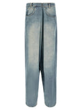 Blue Cotton Jeans Denim