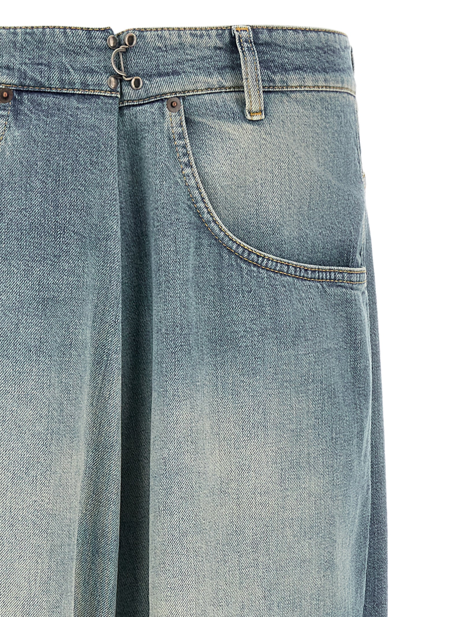Blue Cotton Jeans Denim