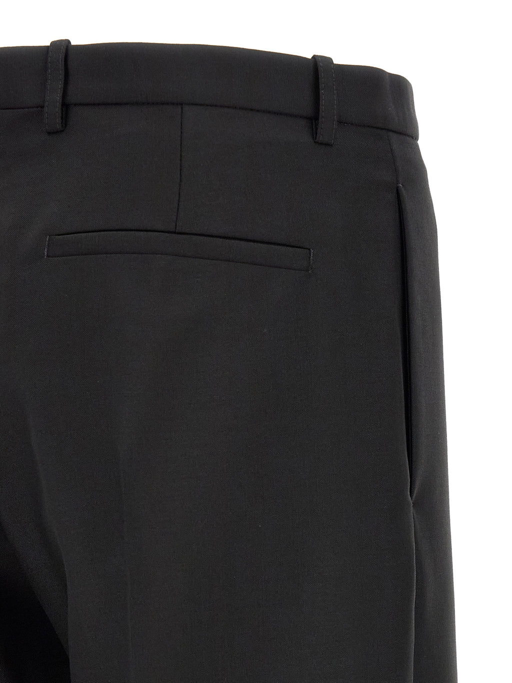 Black Virgin Wool Dress Pants