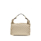 Beige Fabric Shoulder Bag