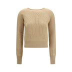 Beige Cashmere Sweater