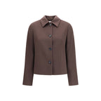 Brown Wool Oves Aries Full-Length Jacket