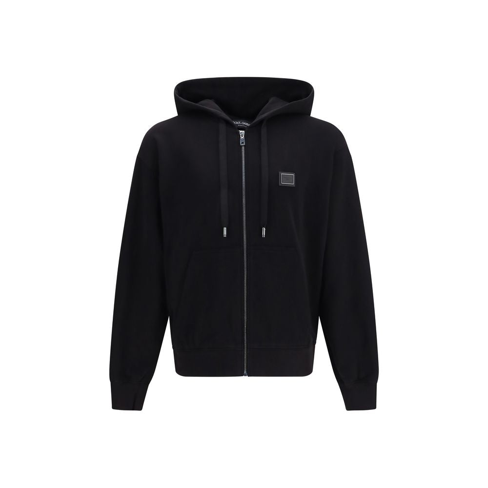 Black Cotton Sweatshirt