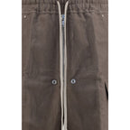 Brown Ramie Cargo Pants