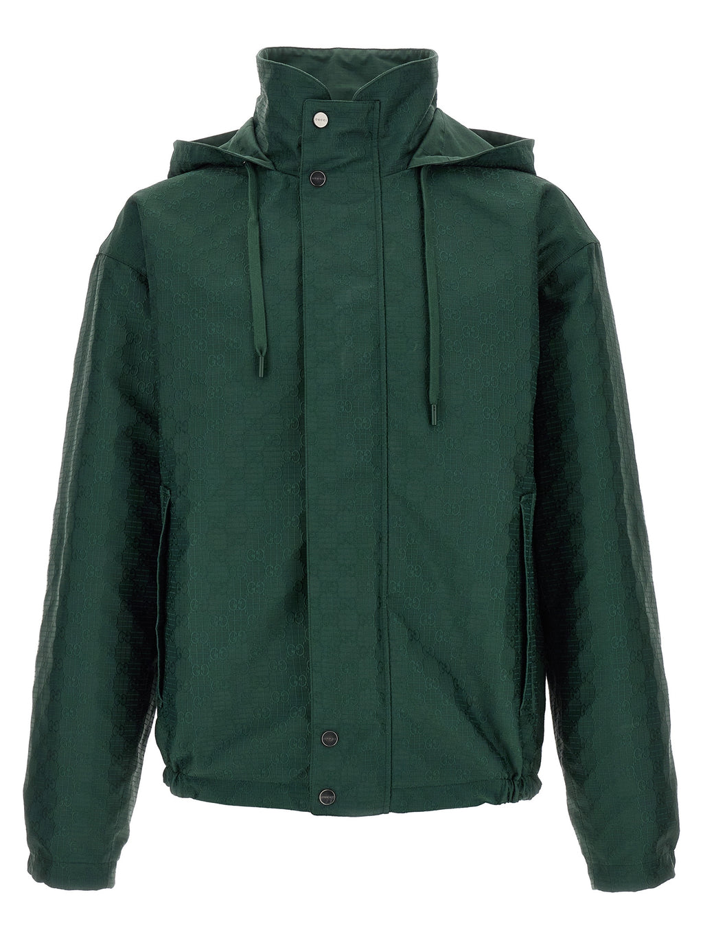Bicolor Cotton Shell Jacket