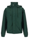 Bicolor Cotton Shell Jacket