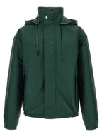 Bicolor Cotton Shell Jacket