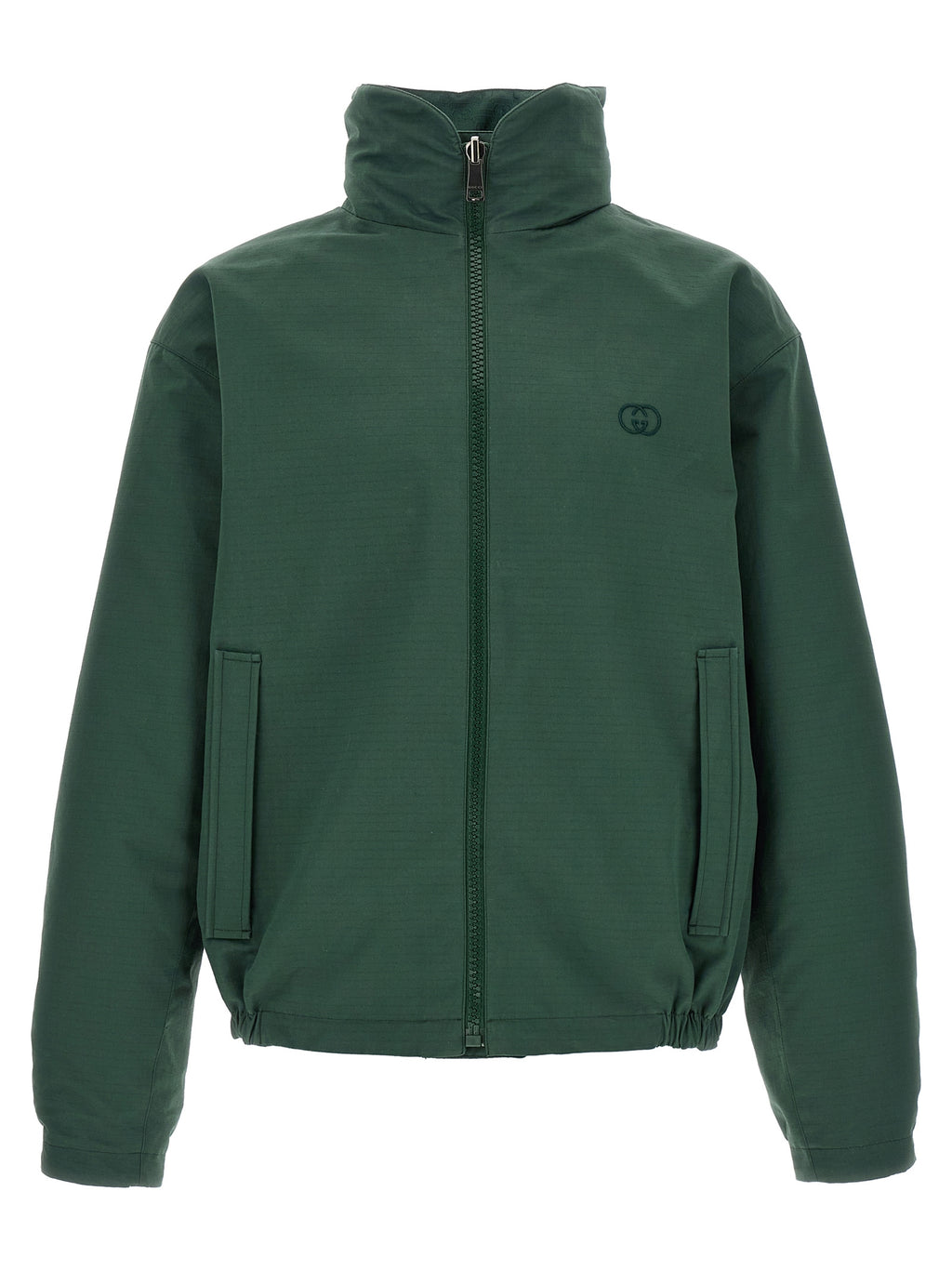 Bicolor Cotton Shell Jacket