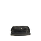 Black Goatskin Clutch Bag