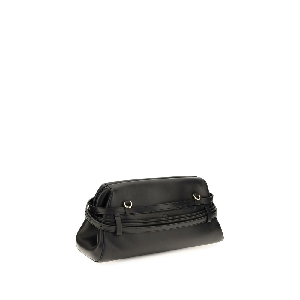 Black Goatskin Clutch Bag