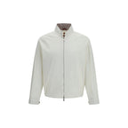 White Cotton Full-Length Jacket