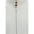 White Cotton Full-Length Jacket