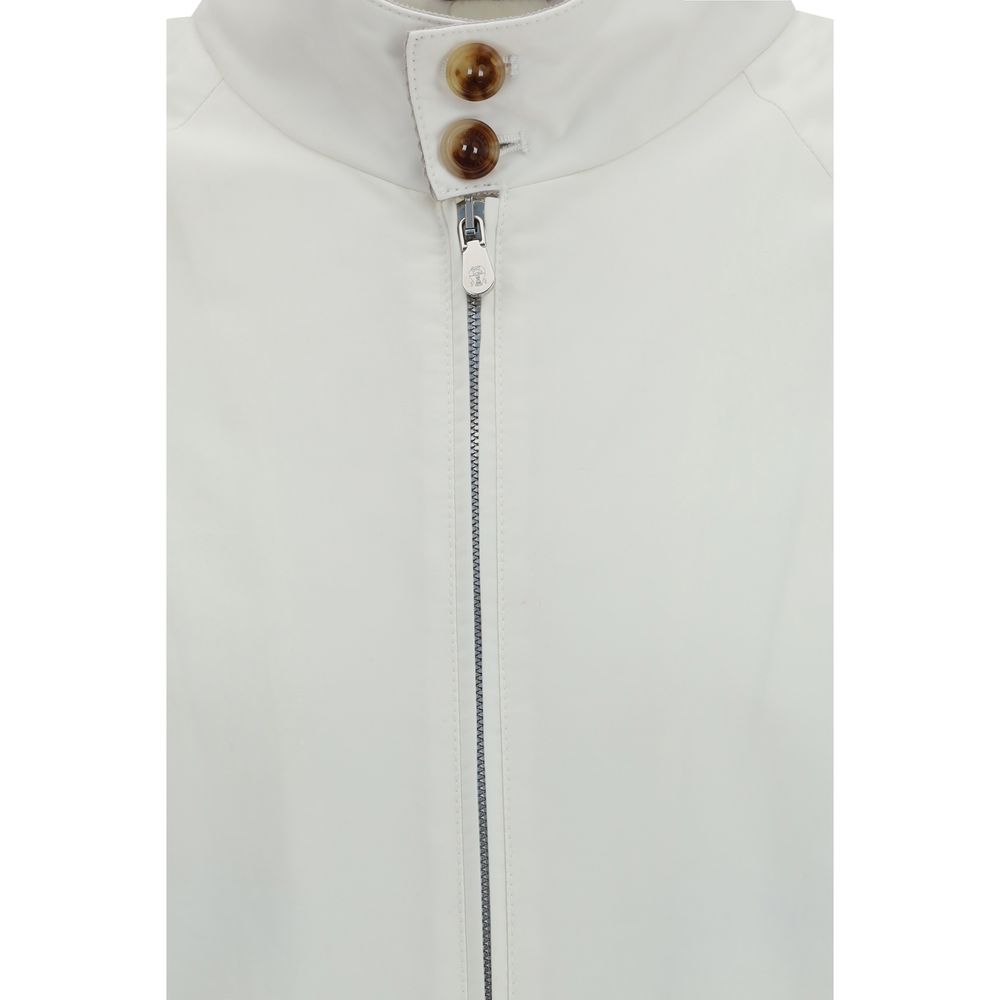White Cotton Full-Length Jacket